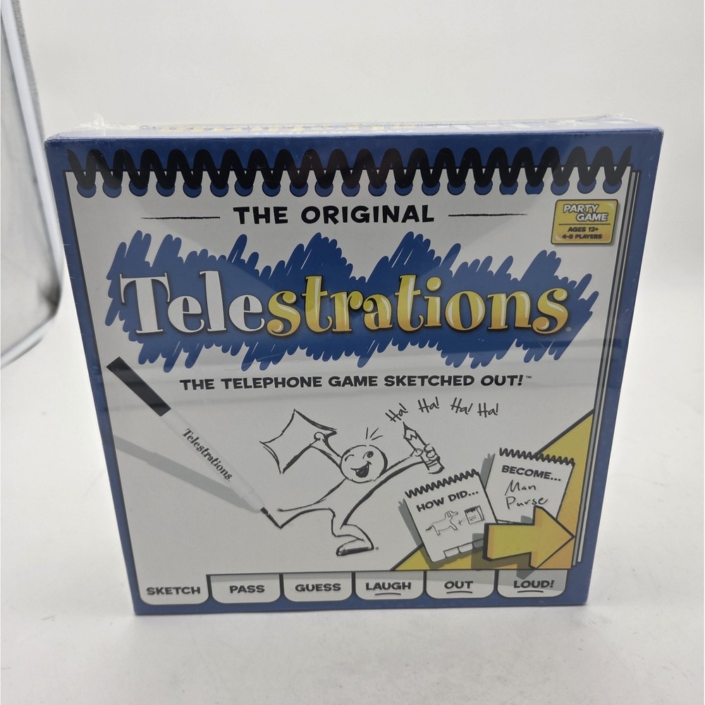 Telestrations The Telephone Game Sketched Out Family Pack Game Brand New Sealed